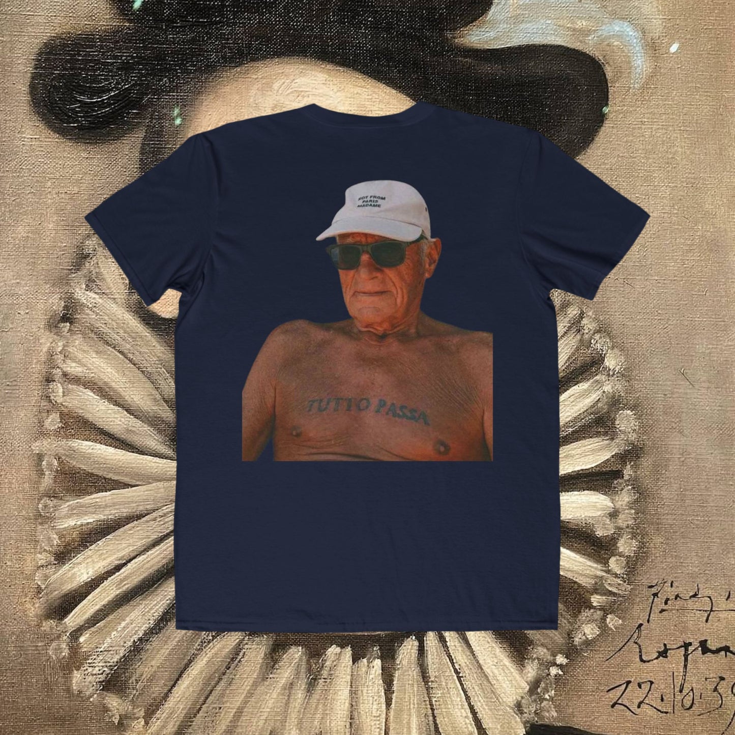 Graphic Tee — Vintage Tattooed Grandpa Photo Shirt