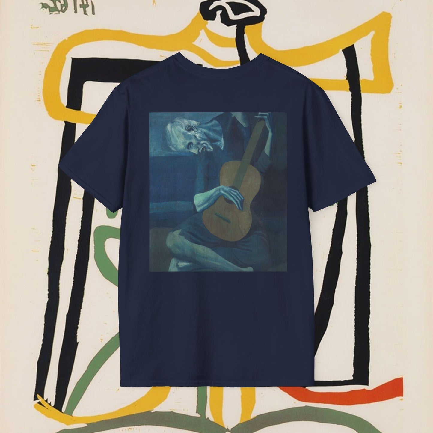 Arabic Calligraphy & Guitar Art T-Shirt