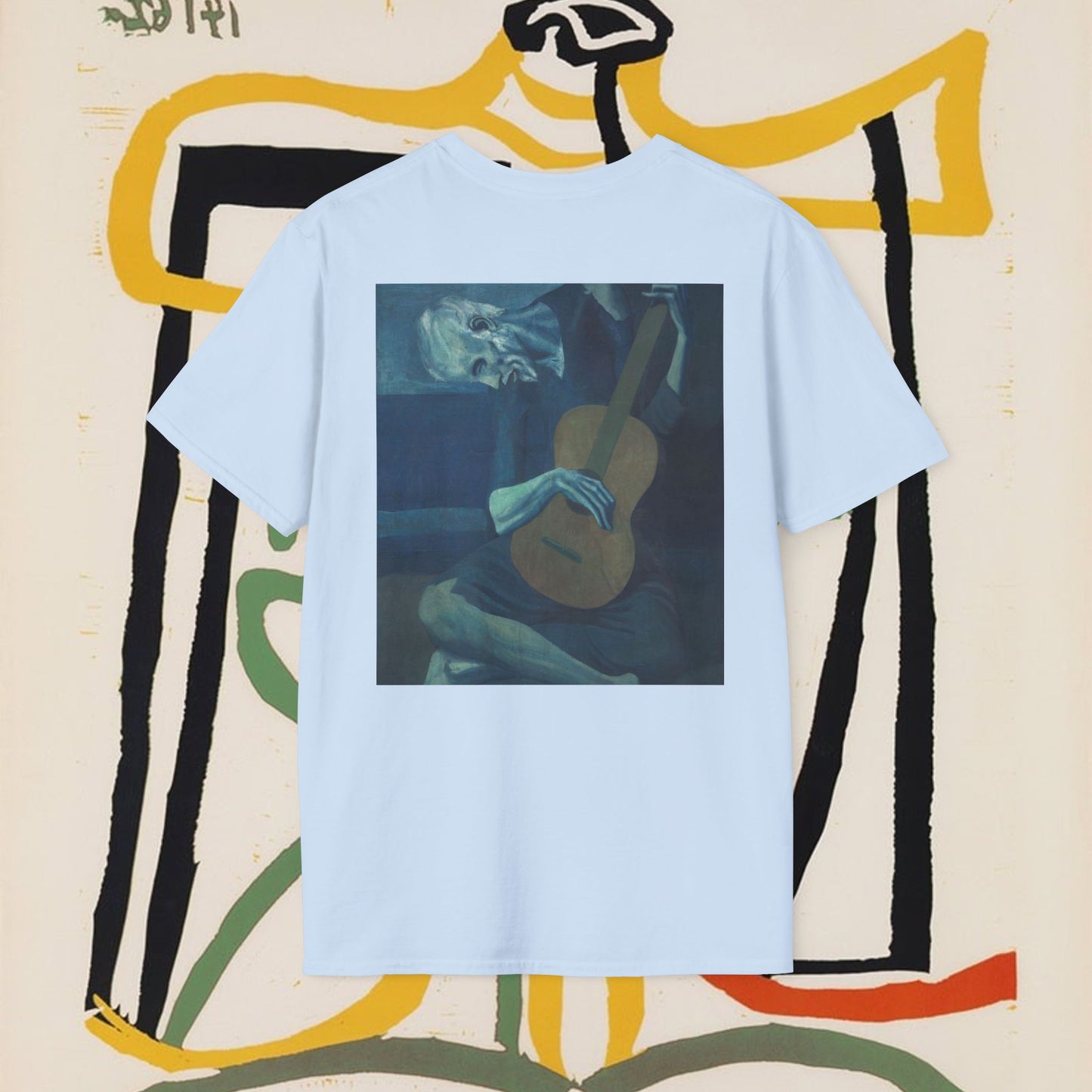 Arabic Calligraphy & Guitar Art T-Shirt