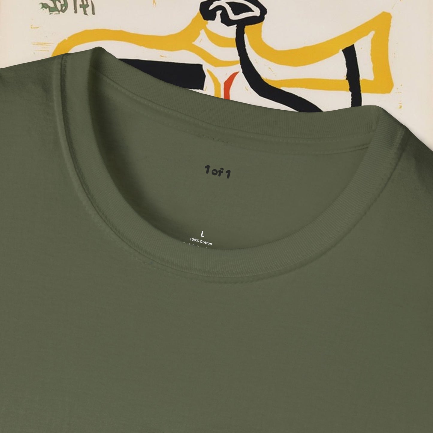 Arabic Calligraphy & Guitar Art T-Shirt