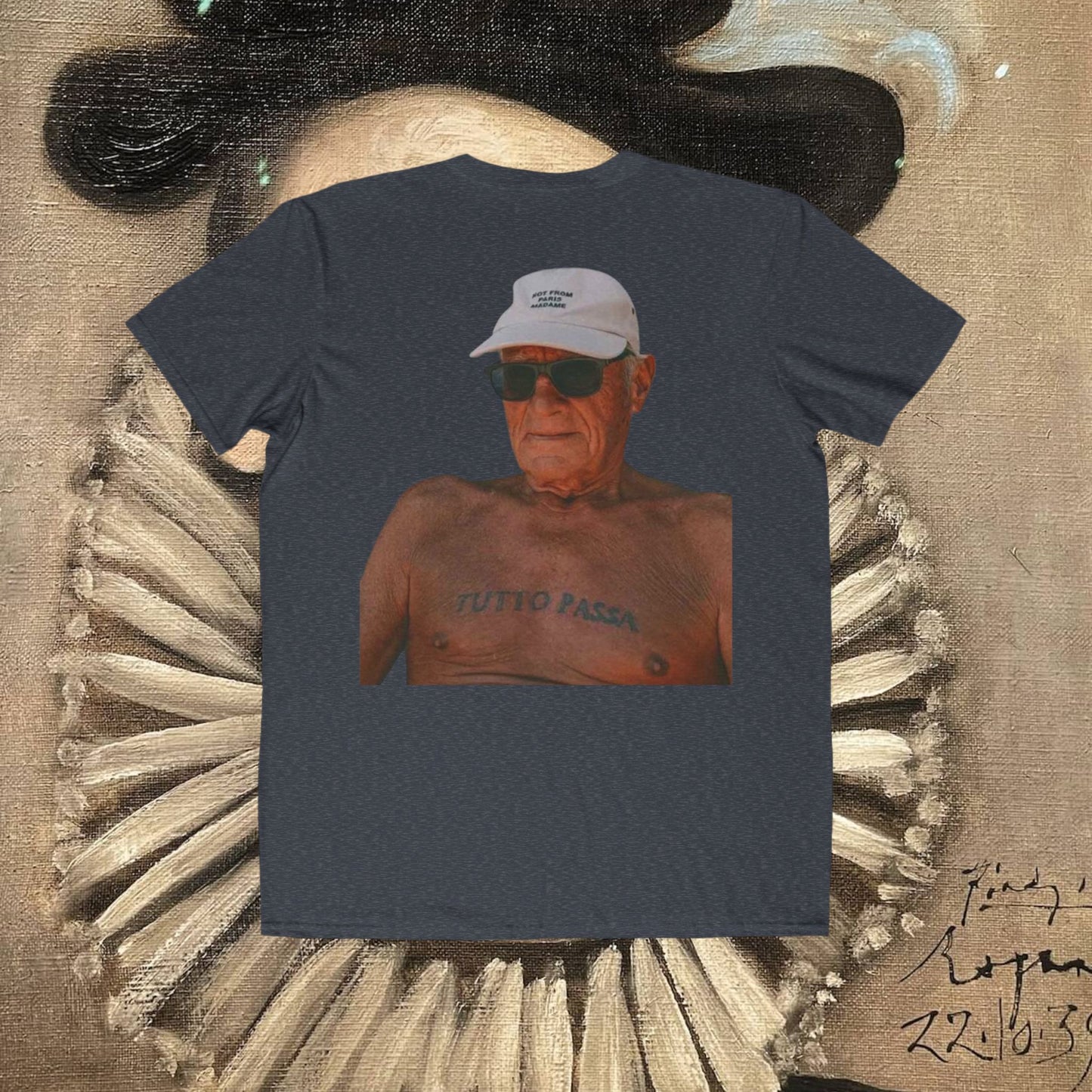 Graphic Tee — Vintage Tattooed Grandpa Photo Shirt