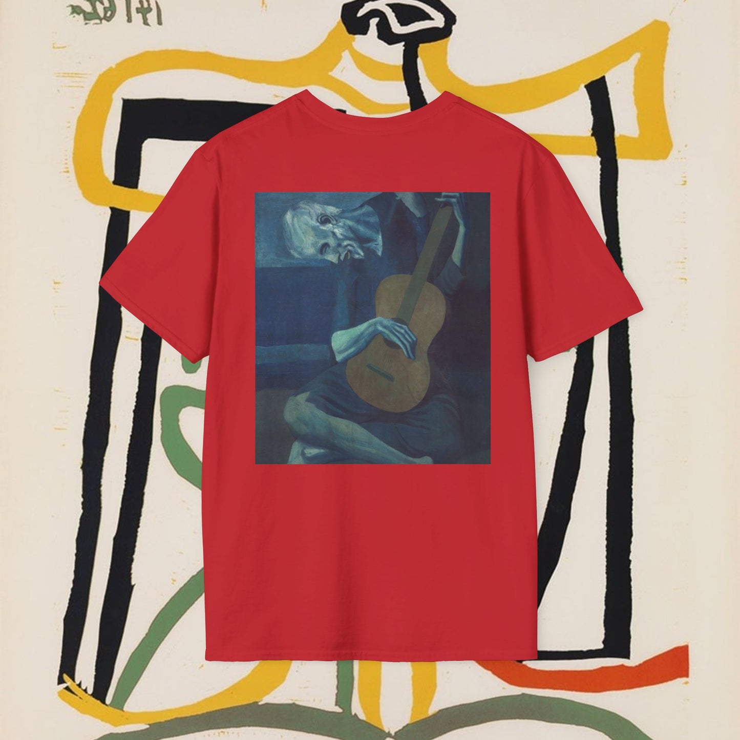 Arabic Calligraphy & Guitar Art T-Shirt