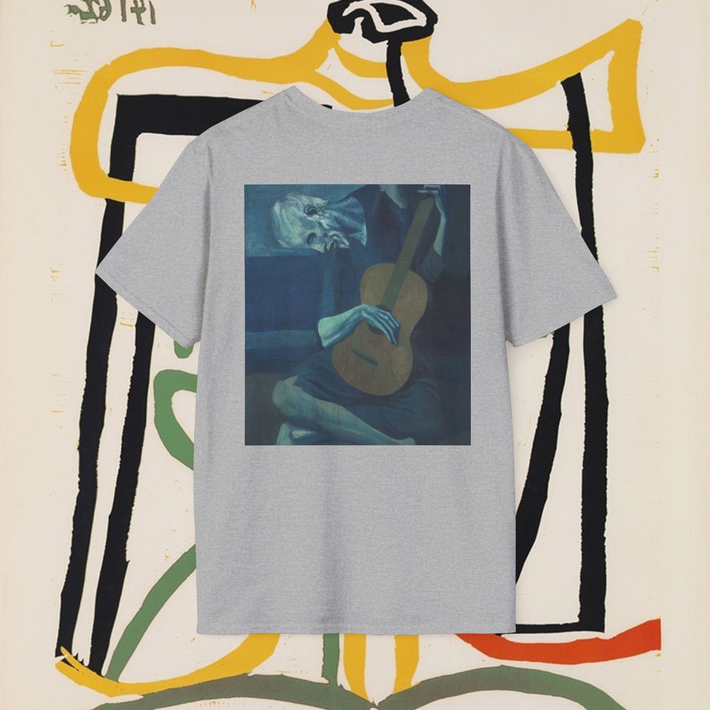 Arabic Calligraphy & Guitar Art T-Shirt